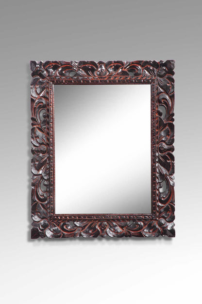 Varonn mirror in natural materials – handmade boho decor from Bali