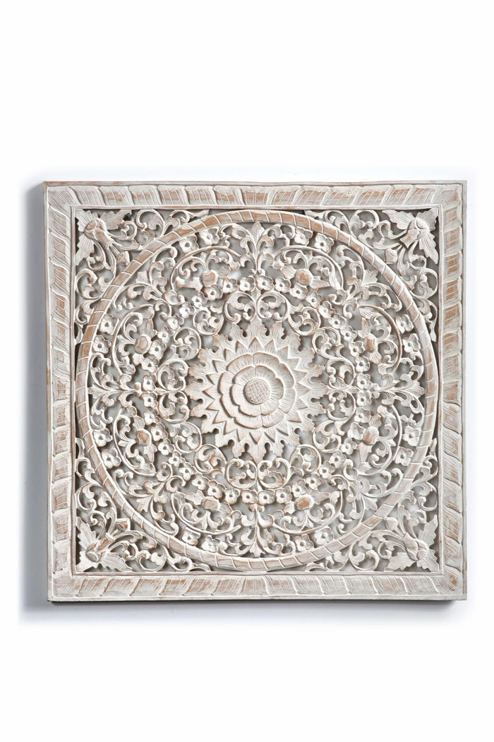 Wooden frame Matahari – boho decor handcrafted in Bali by BaliSouk