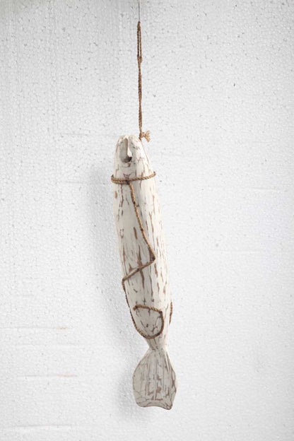 Albasia wood dream catcher Fisherman's – boho decor, handwoven and handmade in Bali