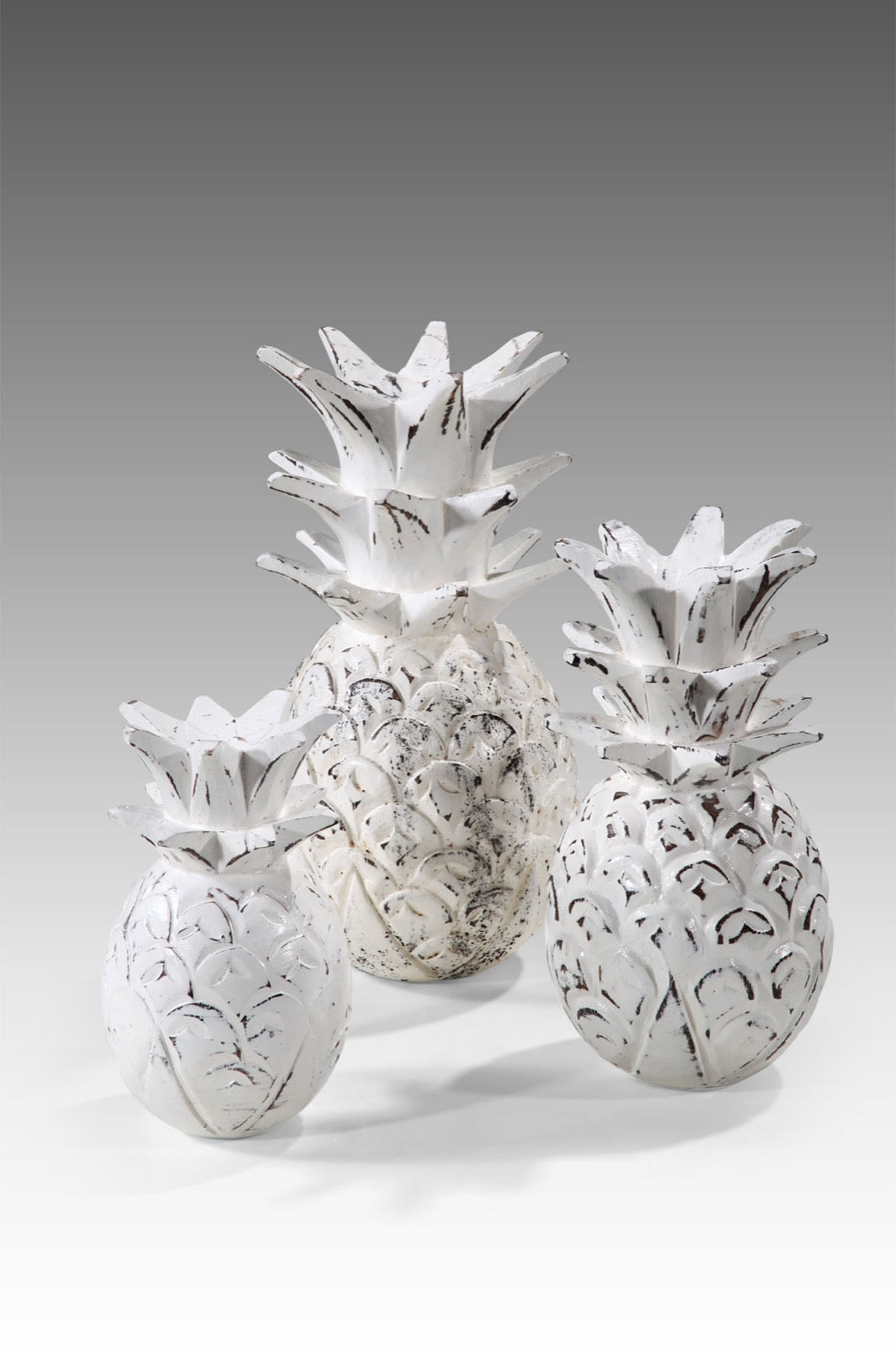 Albasia wood decorative piece – Pineaples – boho decor handmade in Bali by BaliSouk