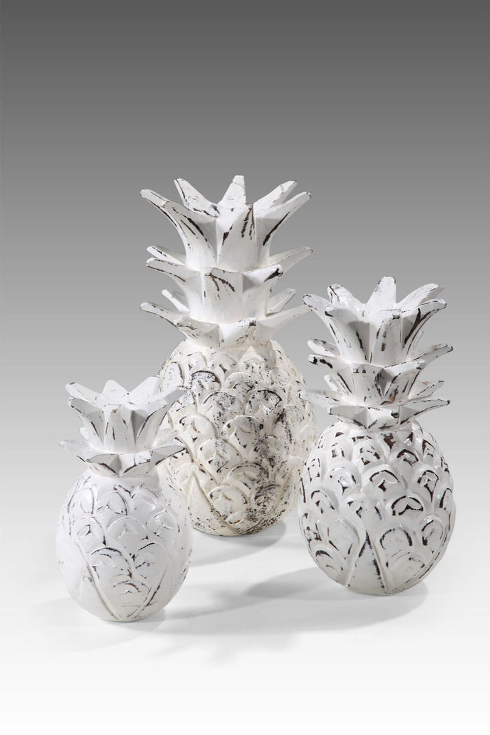 Albasia wood decorative piece – Pineaples – boho decor handmade in Bali by BaliSouk