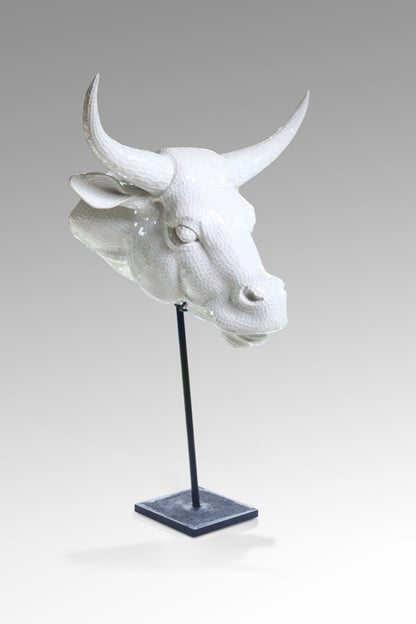 Cow Mosaic sculpture by BaliSouk – boho decor made in Bali