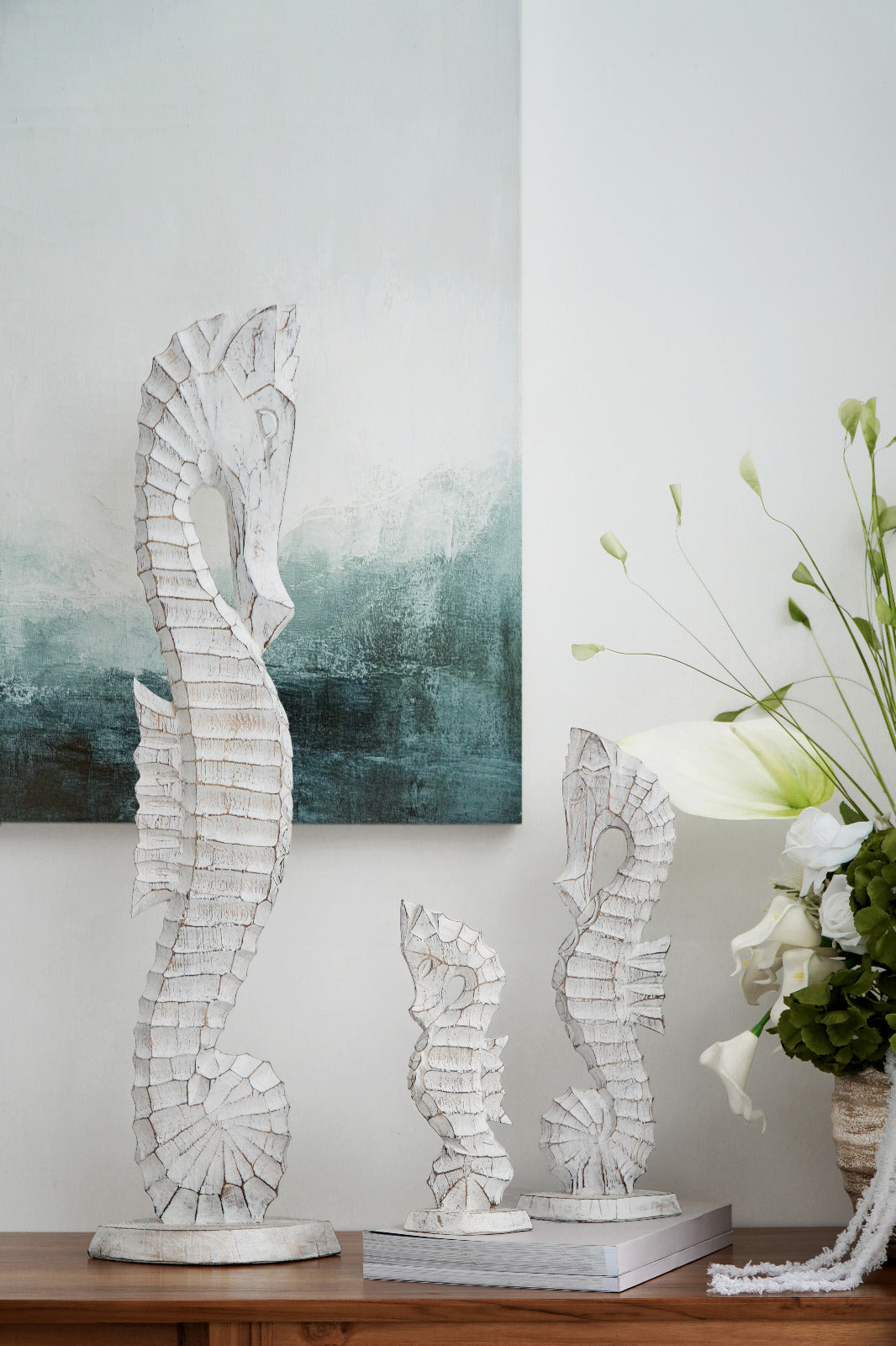 Seahorses sculpture by BaliSouk – boho decor made in Bali
