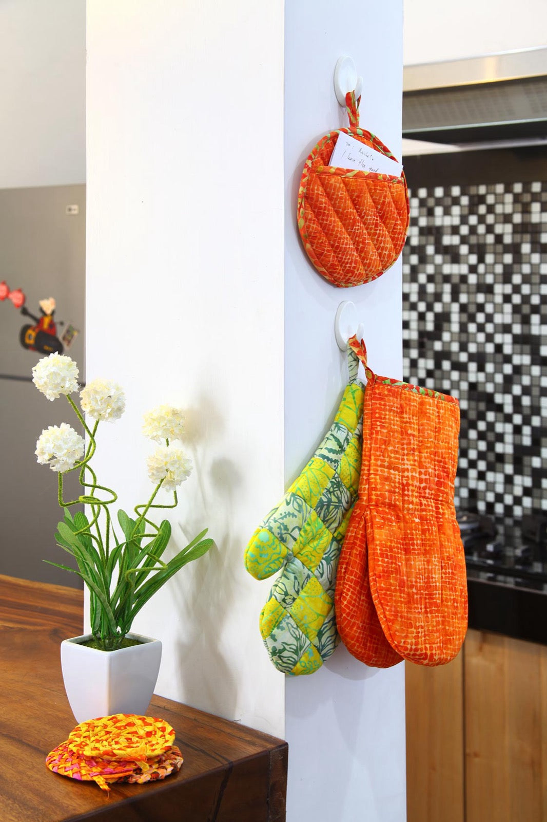 Cotton coaster Batik – boho decor handcrafted in Bali by BaliSouk