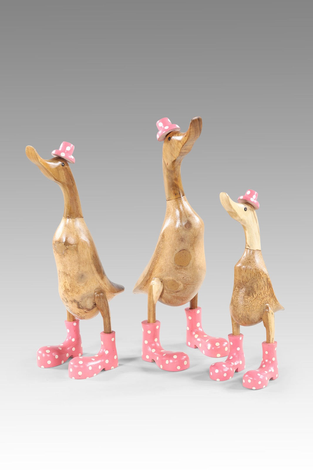 Funky Duck sculpture, boho decor handmade by Balinese artisans