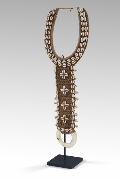 Shell decorative piece Shell Necklace – boho decor handcrafted in Bali by BaliSouk