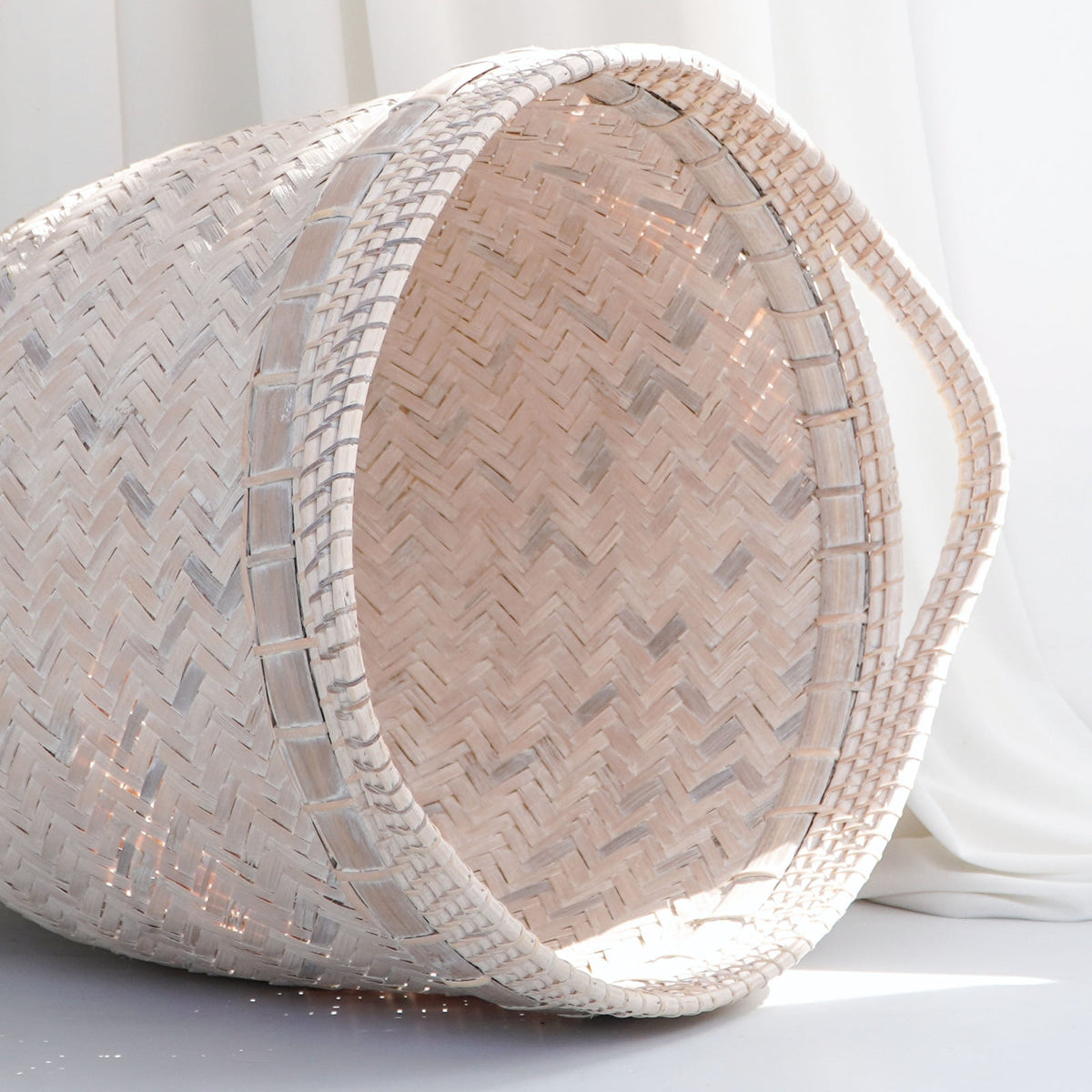 Ketak basket Padi Wash – boho decor, handwoven and handmade in Bali