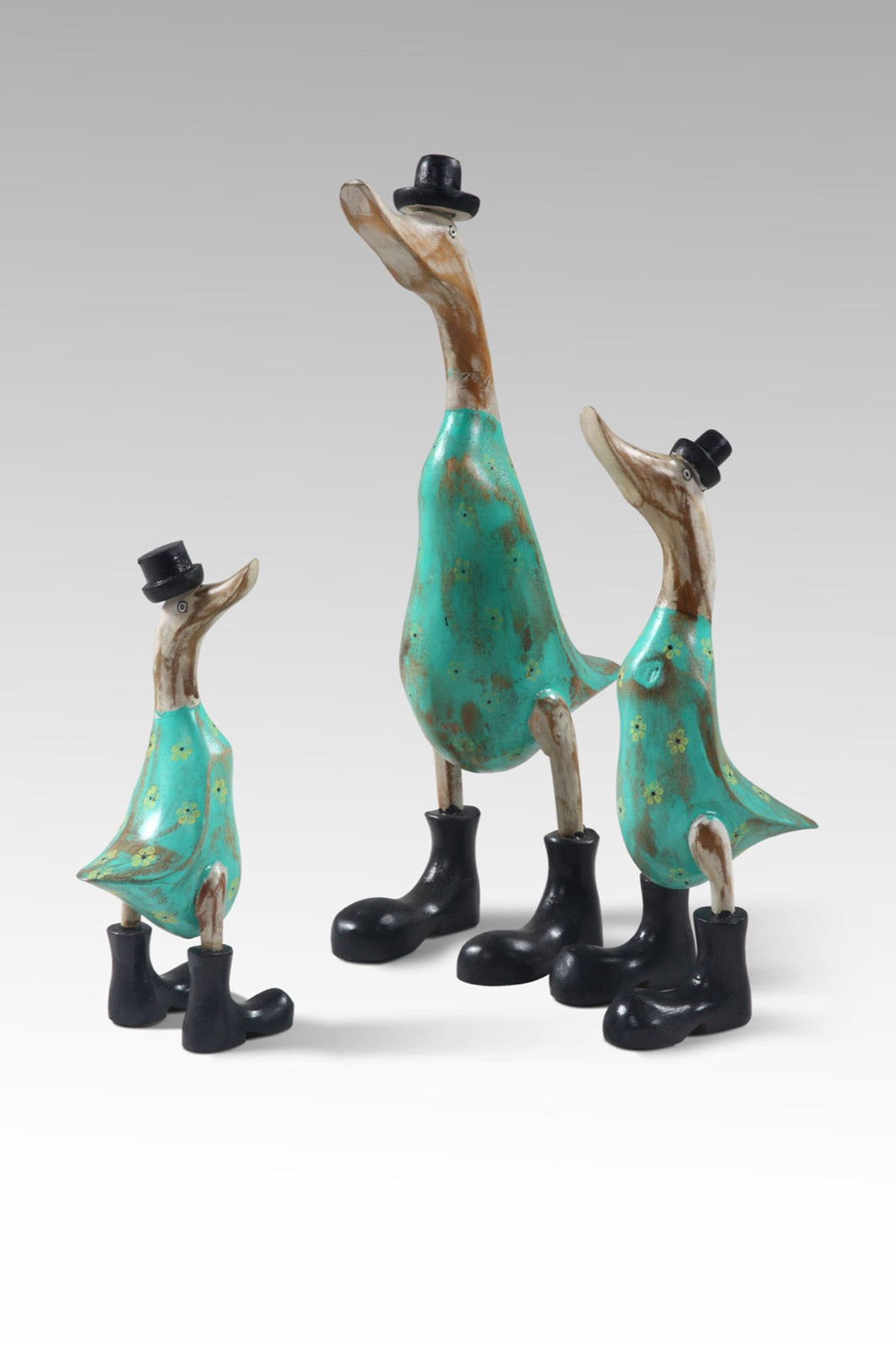 Bamboo sculpture Funky Duck – boho decor, handwoven and handmade in Bali