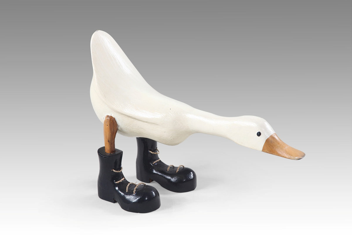 Bamboo sculpture – Bow Duck – boho decor handmade in Bali by BaliSouk
