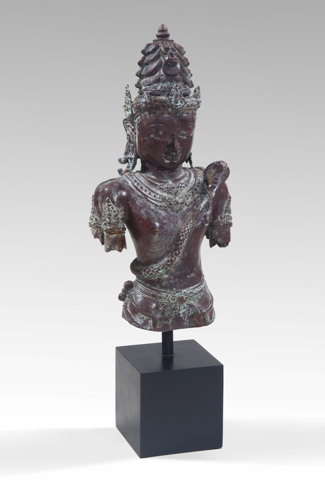 Handmade bronze statue – the Siva, boho decor made in Bali