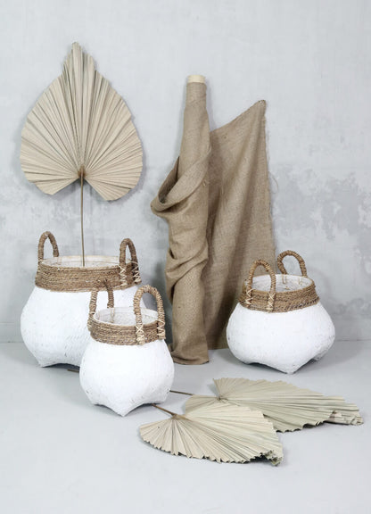 Bali Furniture – Kuno Round Basket Set Of Three – The Kuno Round Basket Set Of Three bring