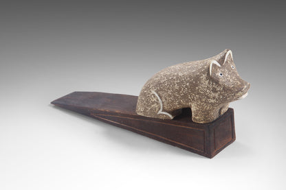 Albasia wood sculpture – Door Wedge Stopper, natural natural materials in boho style