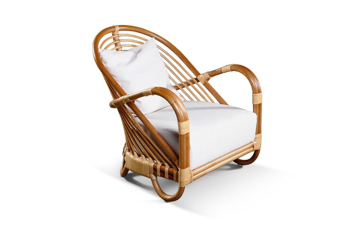 Rattan armchair Dania – boho furniture, handwoven and handmade in Bali