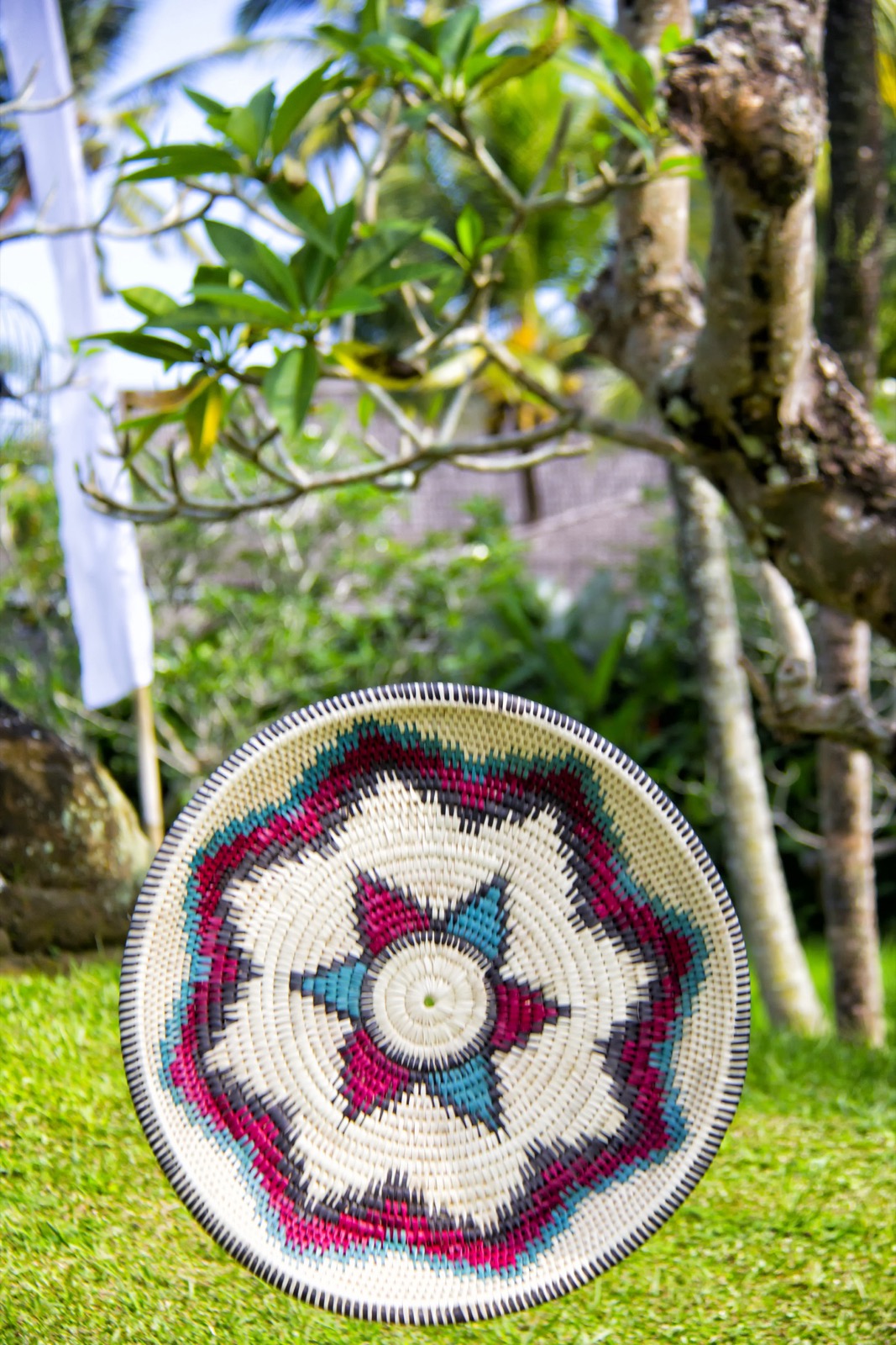 Wall Deco Round Plate plate by BaliSouk – boho decor made in Bali