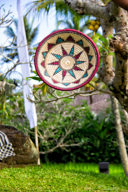 Wall Deco Round Plate plate by BaliSouk – boho decor made in Bali