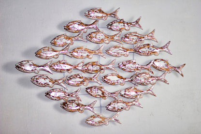 Albasia wood wall decoration – Fish, natural natural materials in boho style