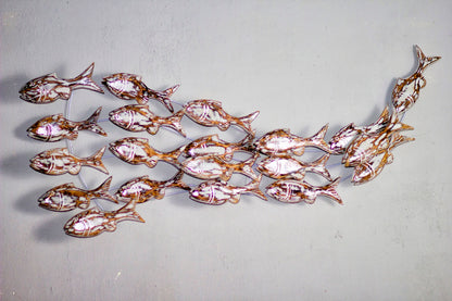 Albasia wood wall decoration – Fish, natural natural materials in boho style