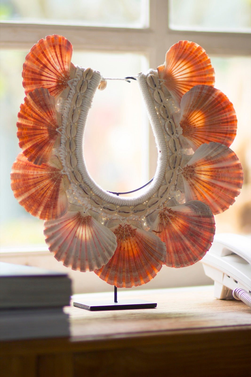 Shell decorative stand – Shell, natural natural materials in boho style