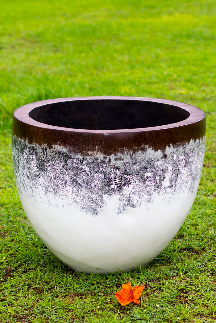 Handmade coconut shell bowl – the Cote Azur Palm, boho decor made in Bali