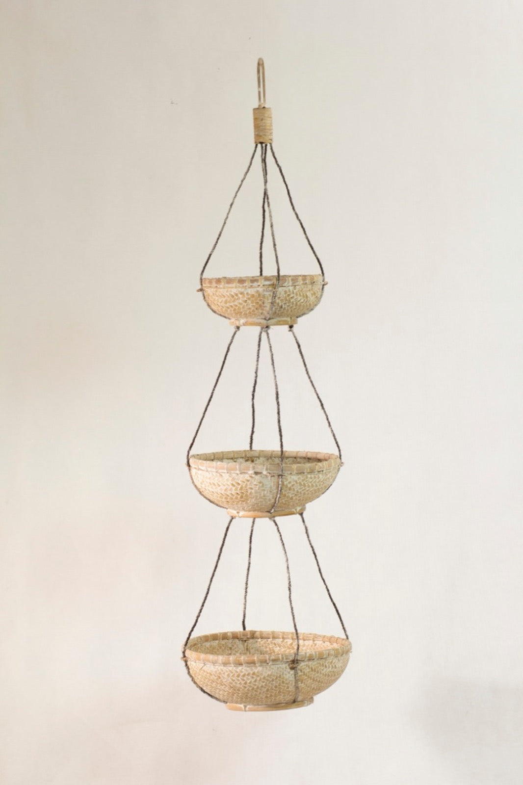Bamboo basket Bamboo Basket Hanging – boho decor, handwoven and handmade in Bali