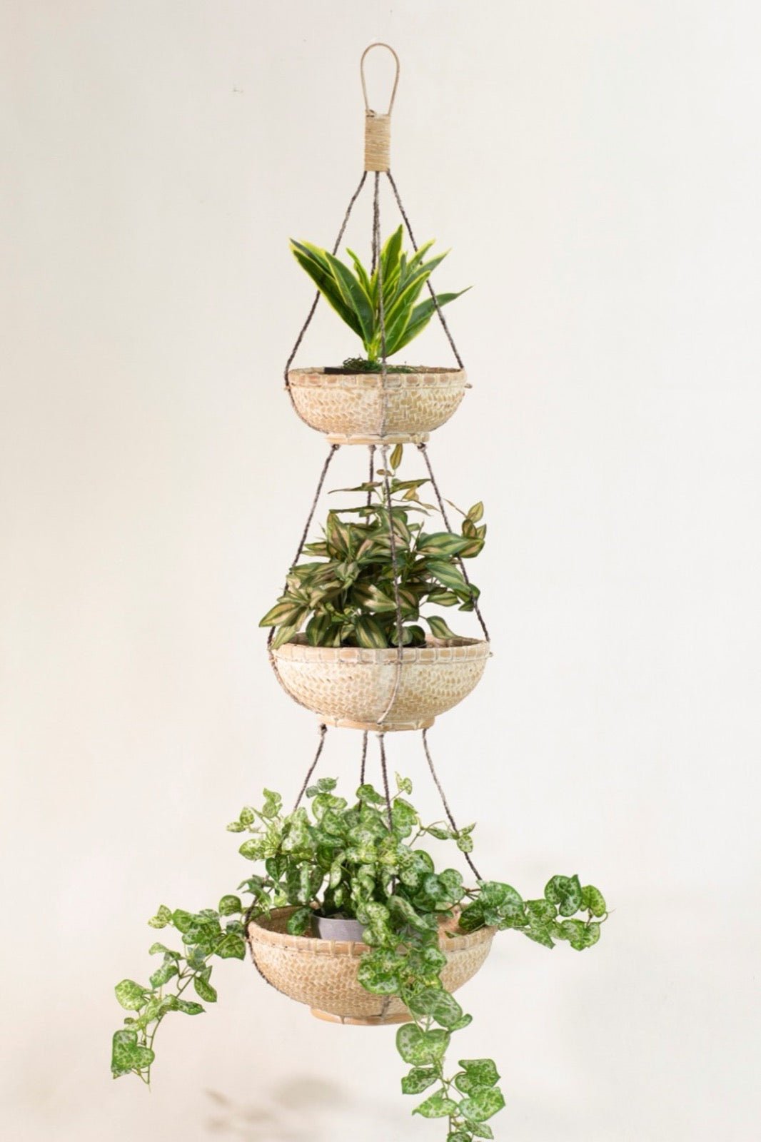 Bamboo Basket Hanging – natural materials basket, boho decor from Bali