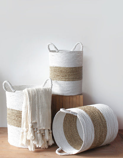 Zaira basket by BaliSouk – boho decor made in Bali