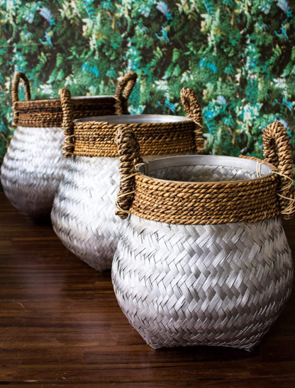 Bali Furniture – Kuno Round Basket Set Of Three
