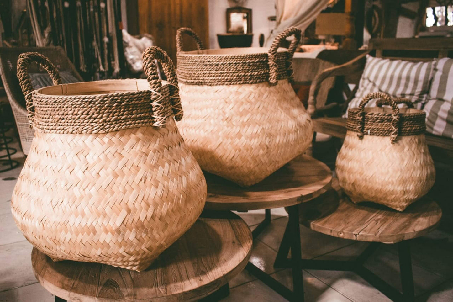 Kuno Round Basket Set Of Three