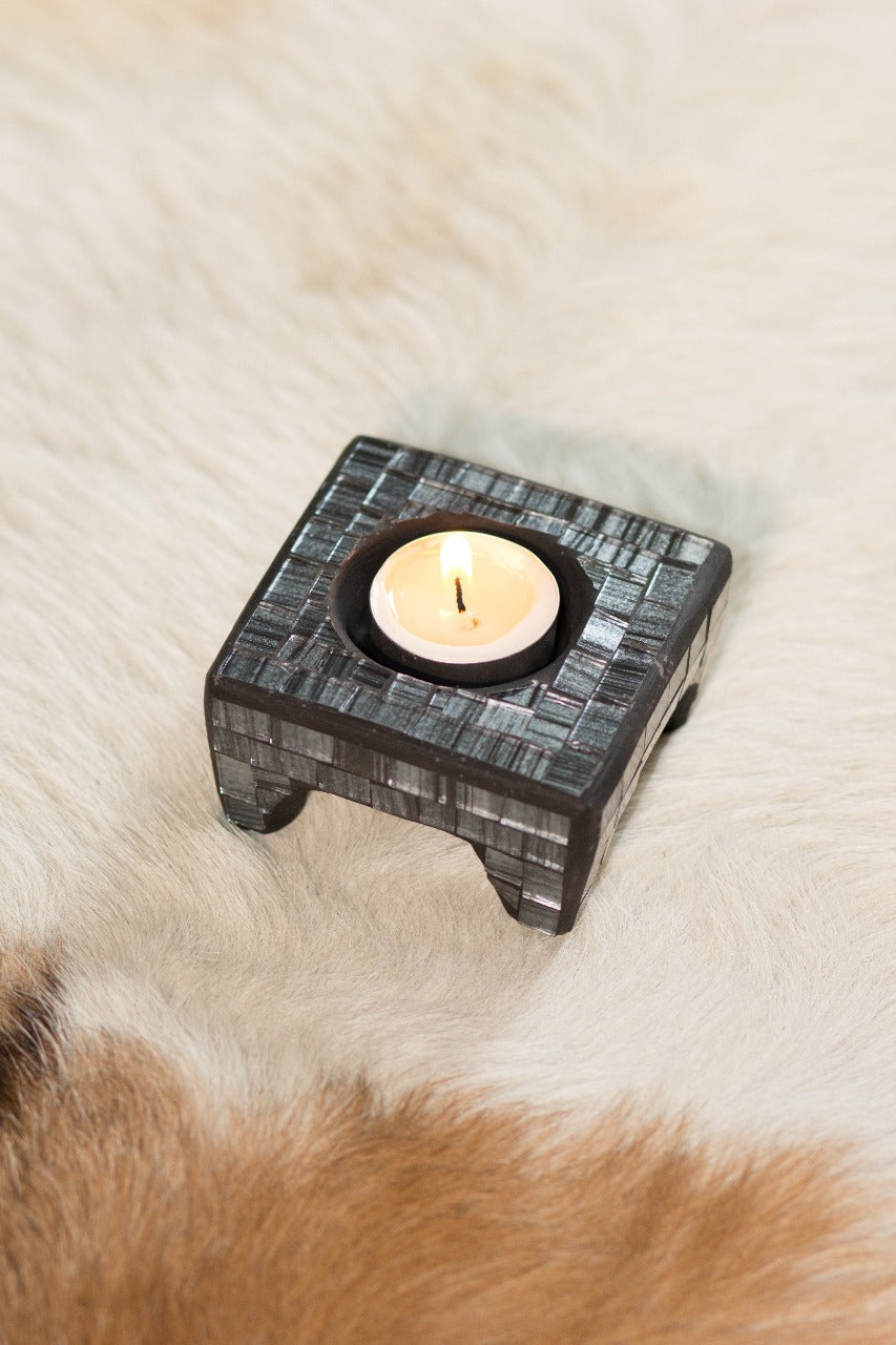 The Mosaic candle – natural materials, boho decor handmade in Bali
