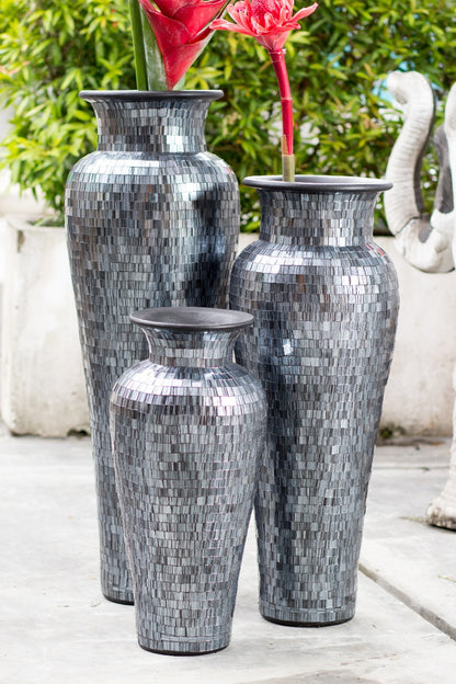 Terracotta vase – Mosaic, natural natural materials in boho style