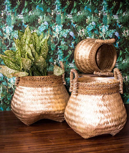 Bali Furniture – Kuno Round Basket Set Of Three