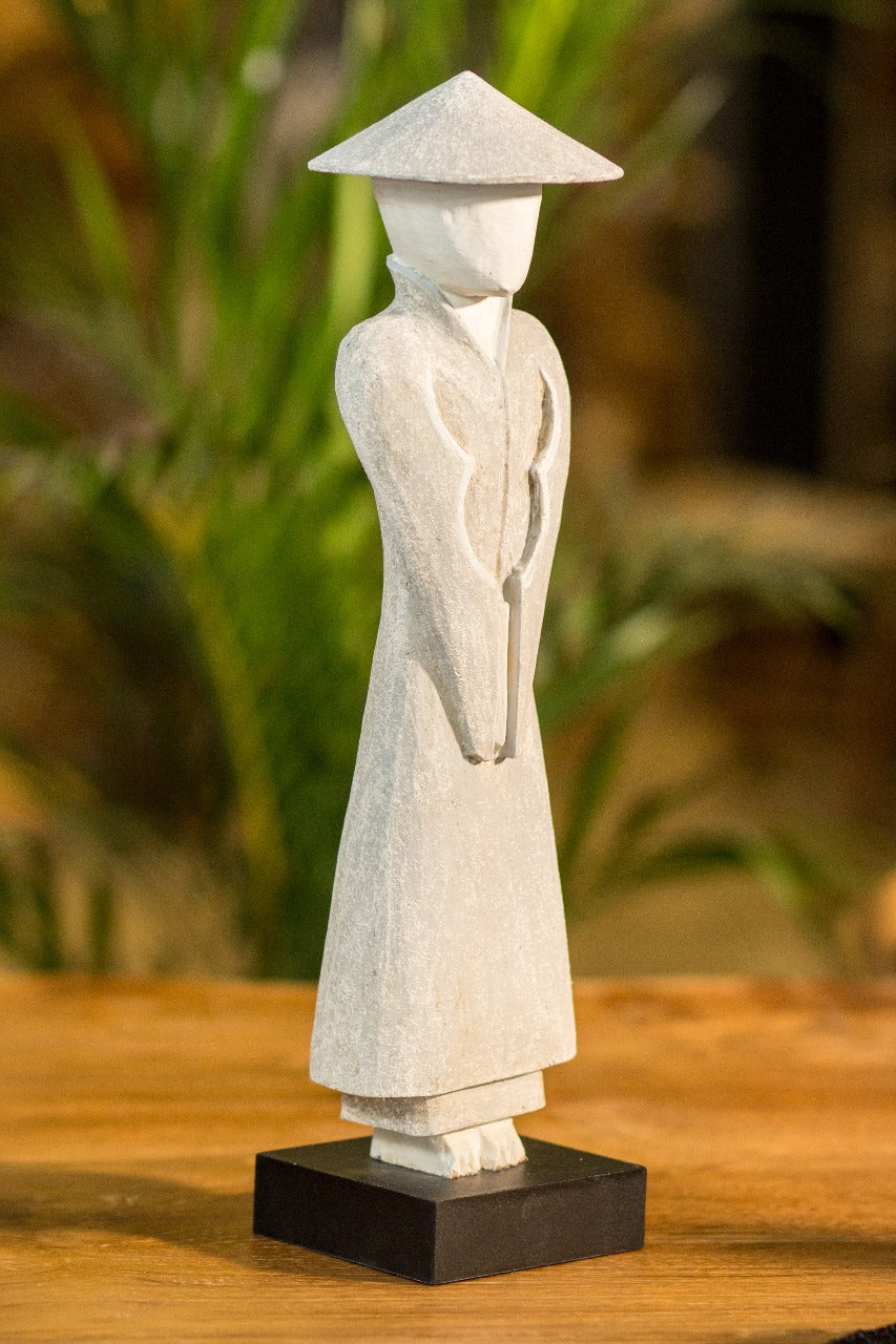 Albasia wood decorative piece Kyoto Farmer – boho decor handcrafted in Bali by BaliSouk