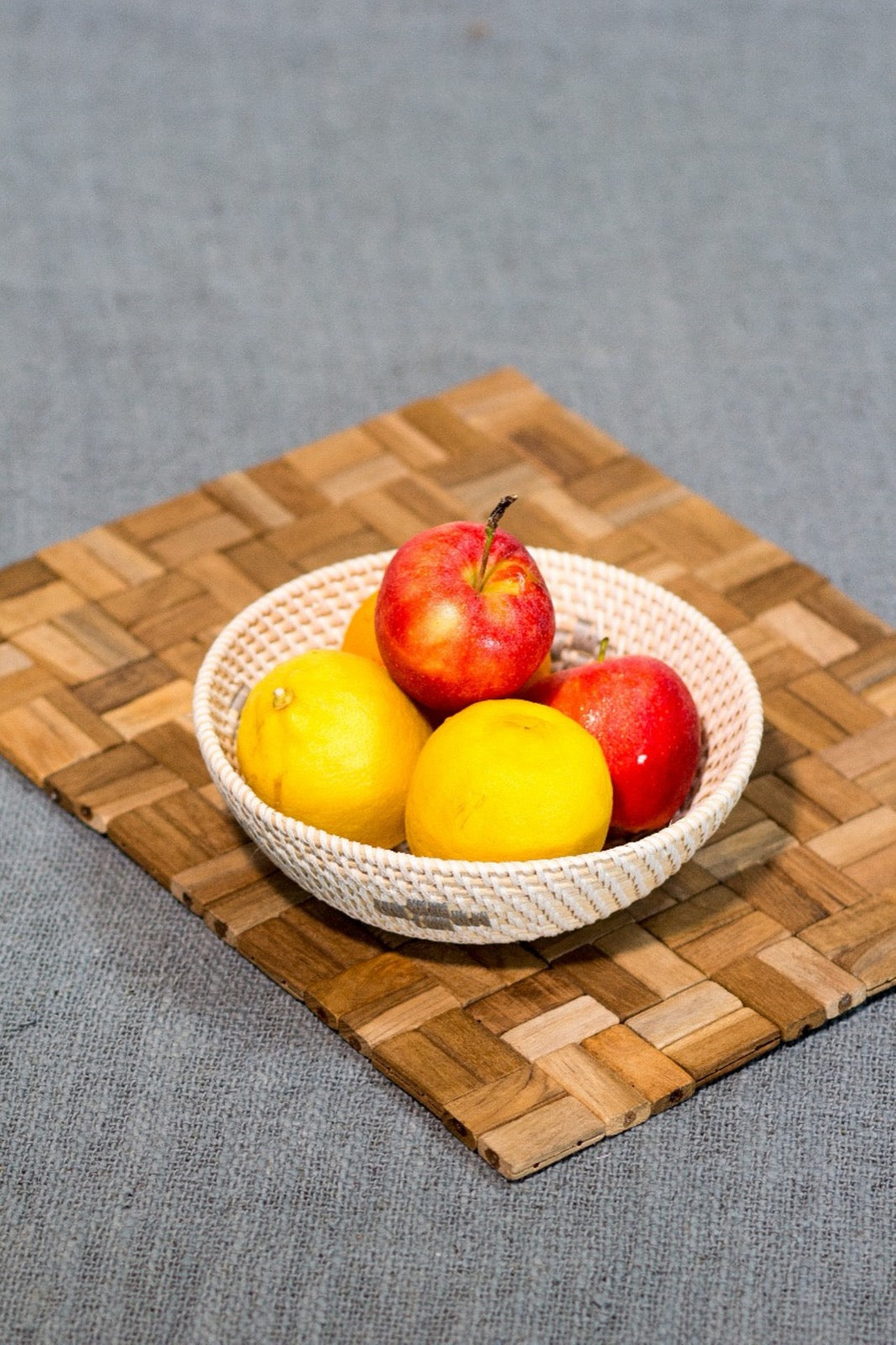 Bread basket, boho decor handmade by Balinese artisans