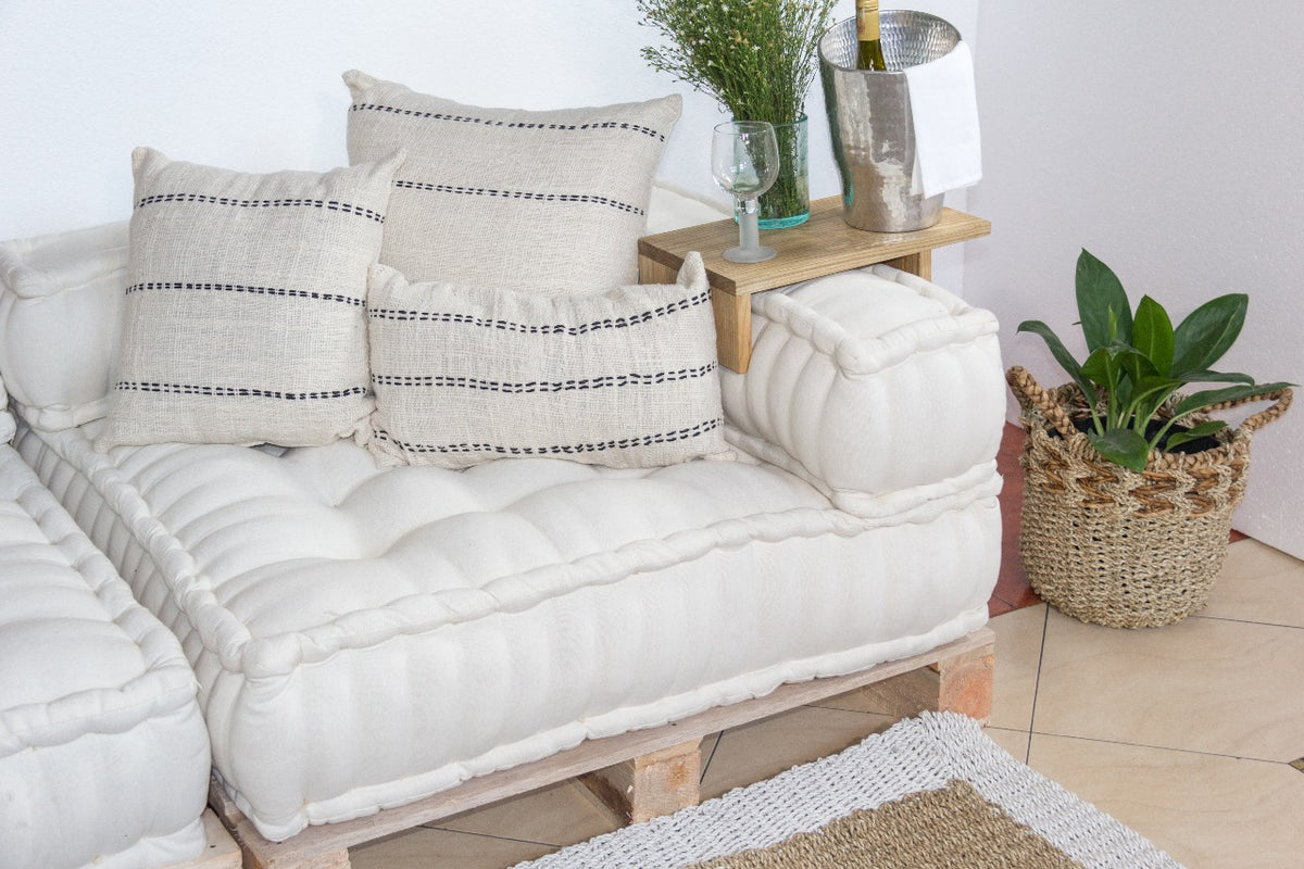 The Pillow Set of Three pillow – natural materials, boho decor handmade in Bali