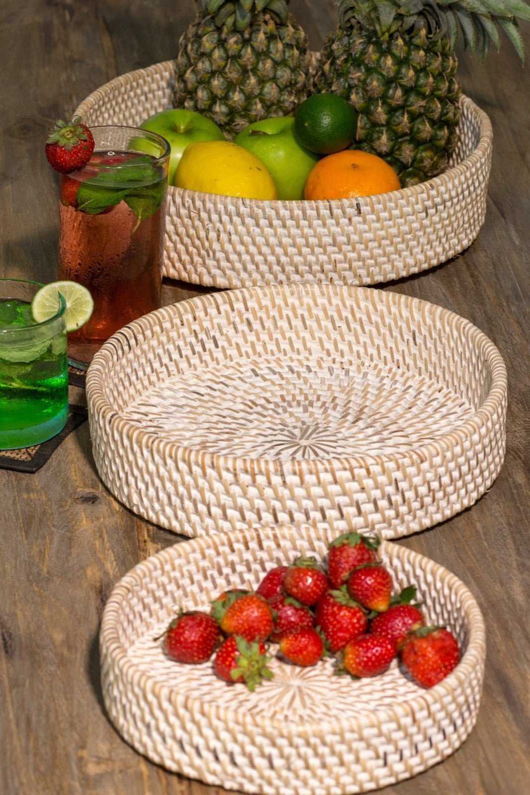 Ketak tray – Wicker – boho decor handmade in Bali by BaliSouk