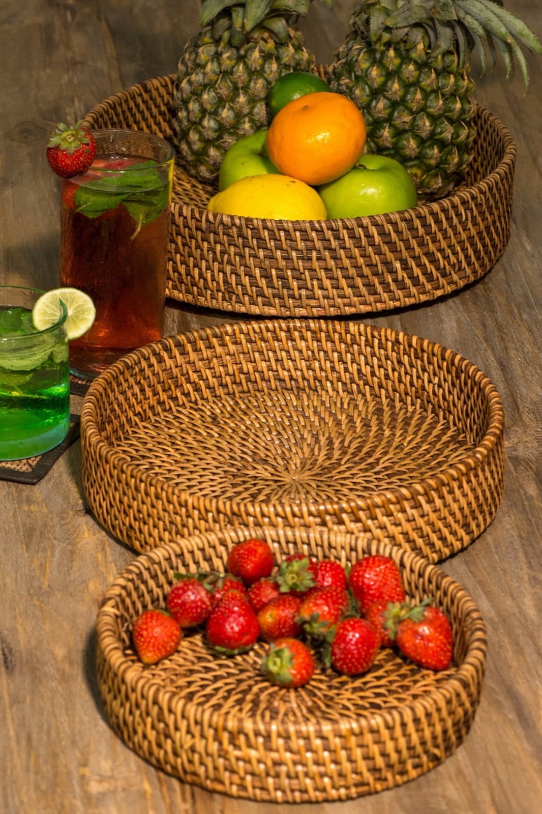 Ketak tray Wicker – handmade in Bali, boho style