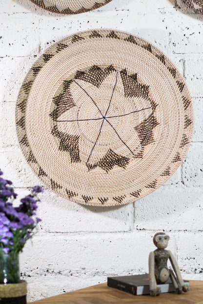 Rattan wall decoration Africana – handmade in Bali, boho style