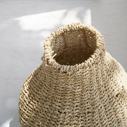 Seagrass vase – Wooden Vase Deco, natural natural materials in boho style