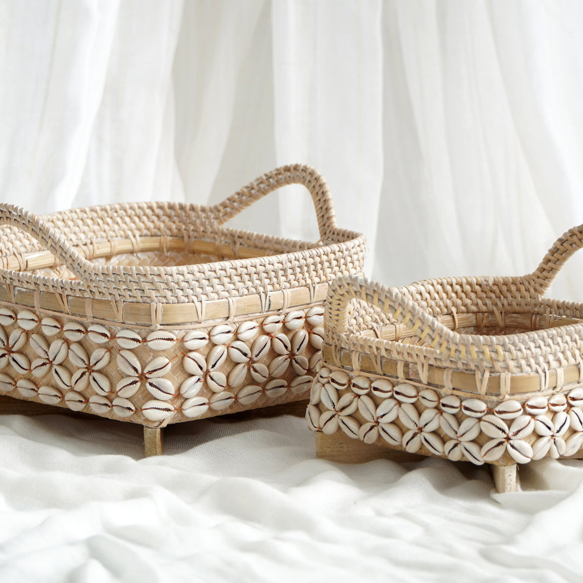 Rattan tray – Gilli, natural natural materials in boho style