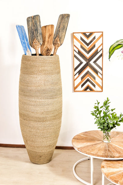 Terracotta vase – Deluxe Rope – boho decor handmade in Bali by BaliSouk