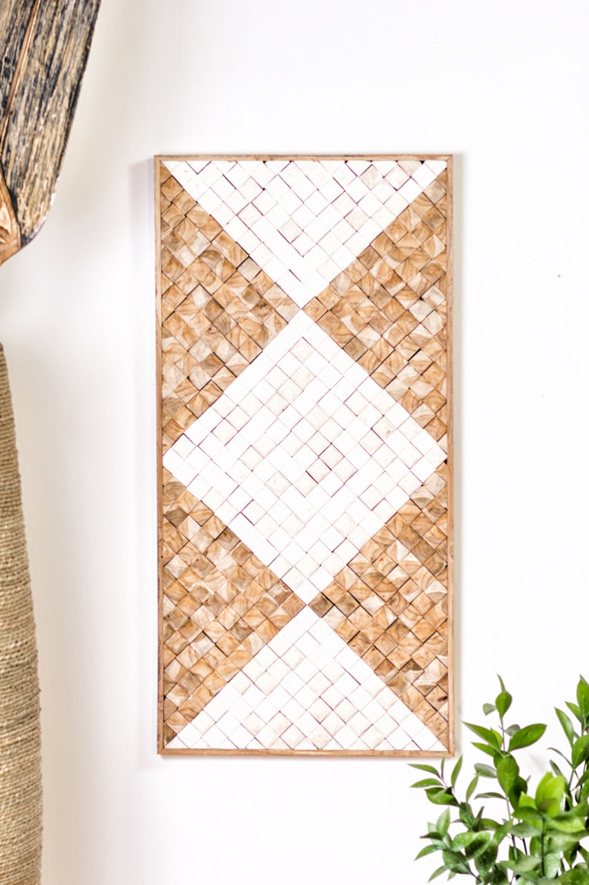 Natural fibre wall decoration Wall Deco – boho decor, handwoven and handmade in Bali