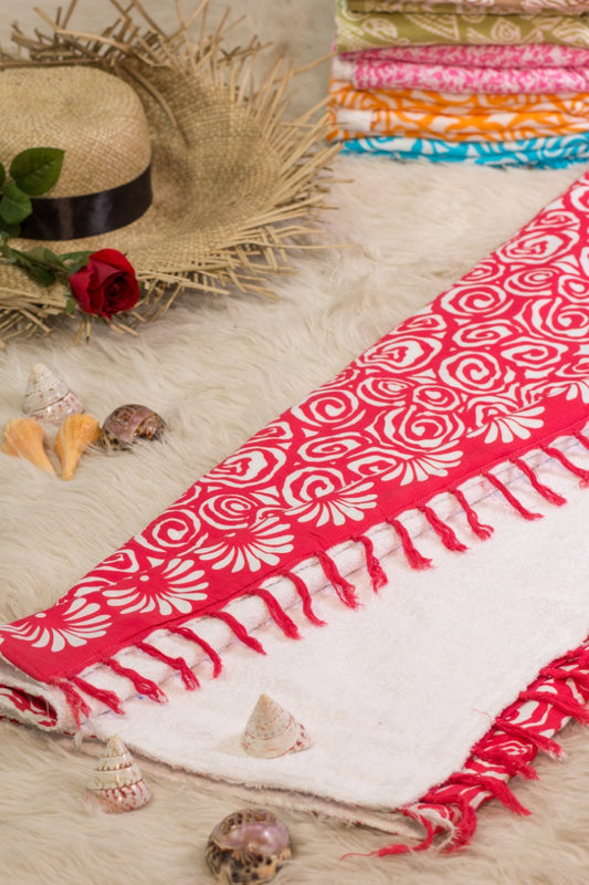 Cotton towel – Sarong – boho furniture handmade in Bali by BaliSouk