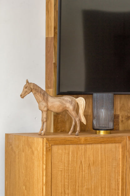 Horse sculpture by BaliSouk – boho decor made in Bali
