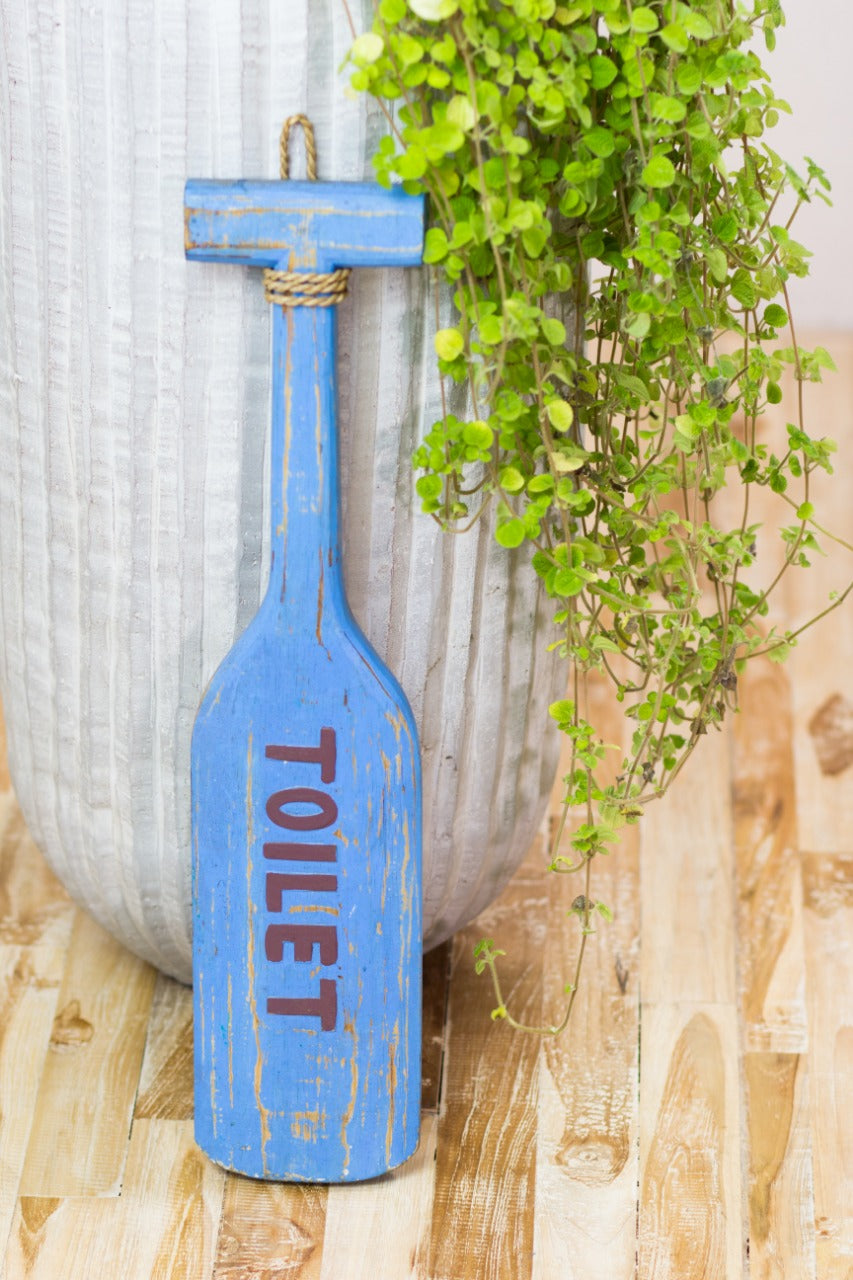 Paddle "Toilet" bathroom accessory in natural materials – handmade boho furniture from Bali