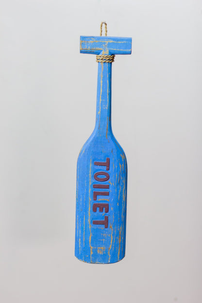 Handcrafted albasia wood bathroom accessory – Paddle "Toilet", boho furniture from BaliSouk