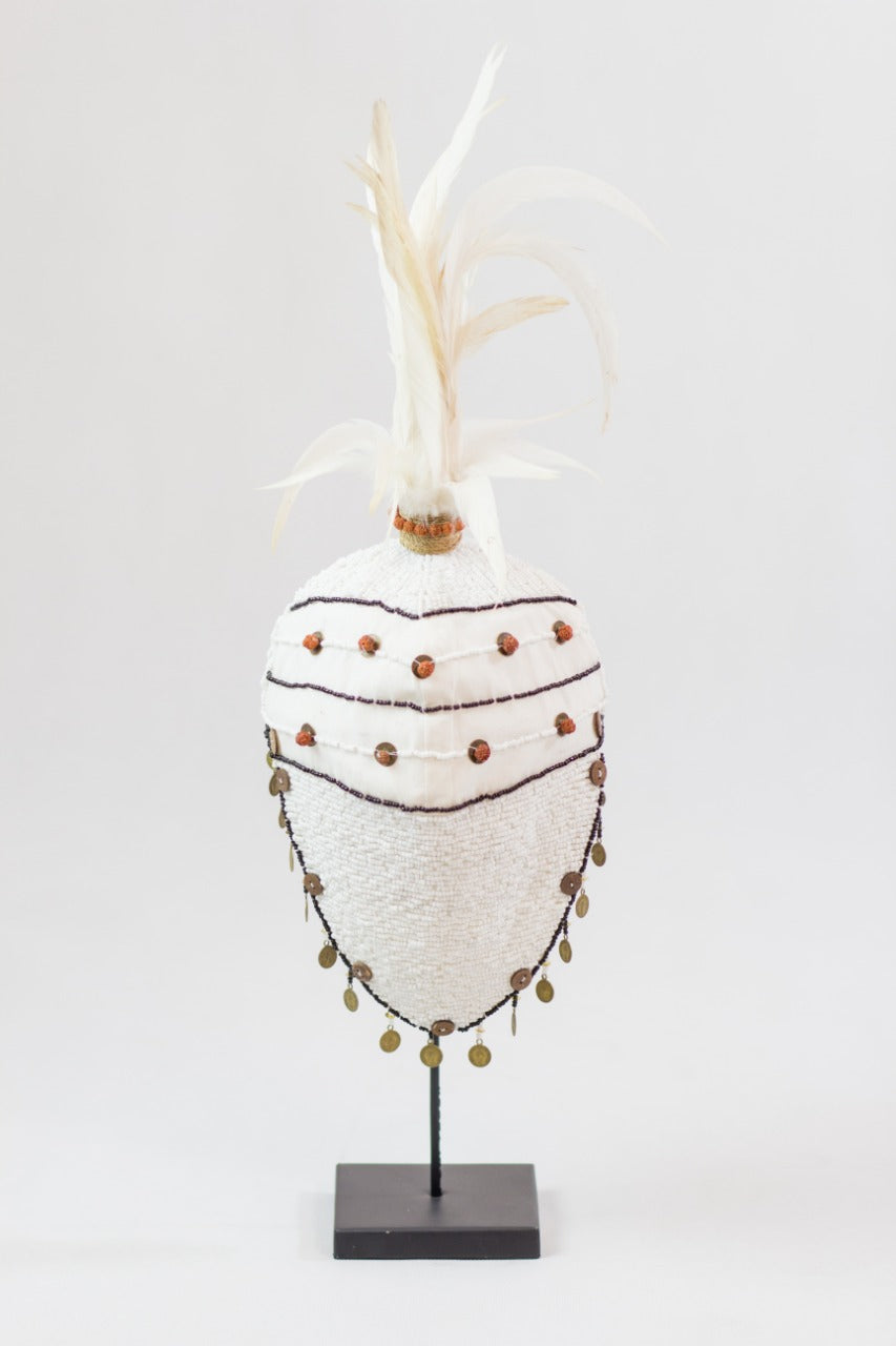 Warrior Stand sculpture, boho decor handmade by Balinese artisans