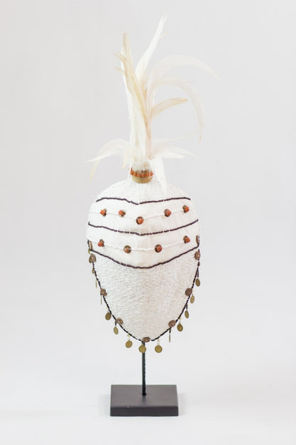 Warrior Stand sculpture, boho decor handmade by Balinese artisans