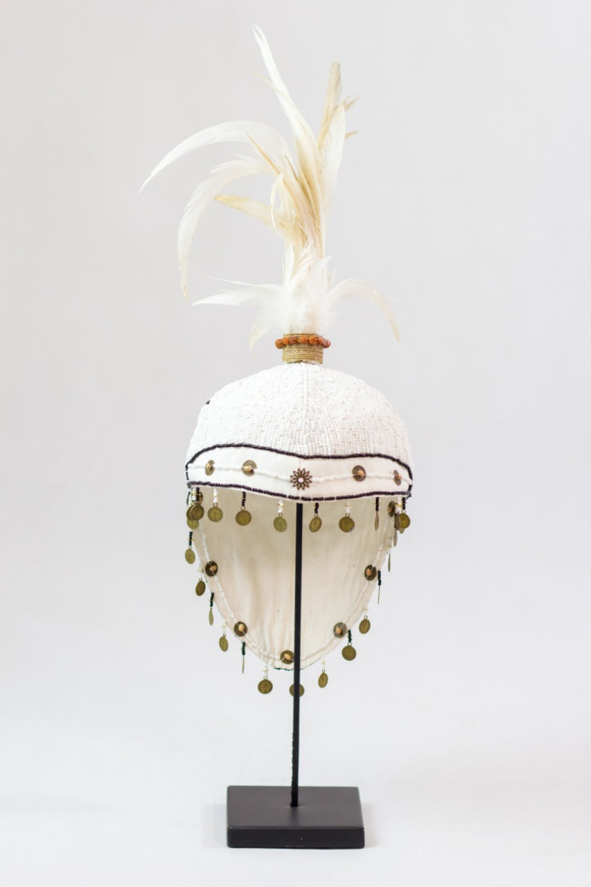 Fabric sculpture Warrior Stand – handmade in Bali, boho style