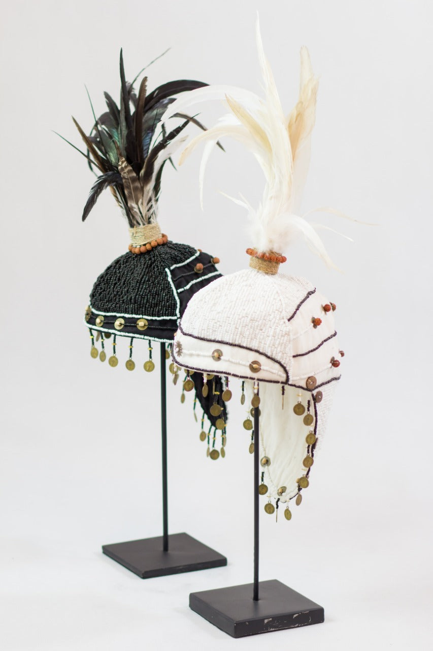 The Warrior Stand sculpture – natural materials, boho decor handmade in Bali