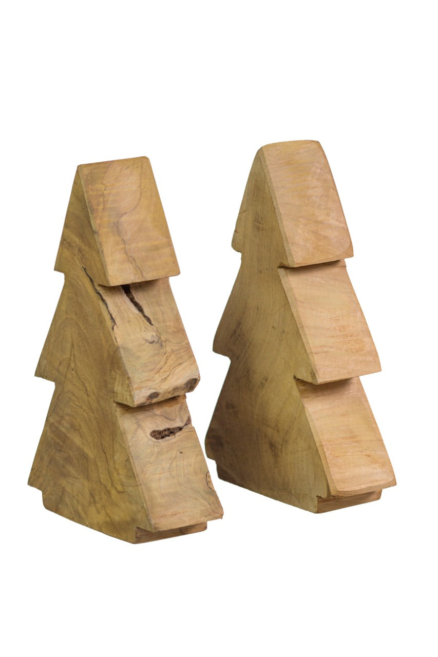 Teak Christmas decoration Tree – boho decor, handwoven and handmade in Bali